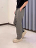 啄木鸟休闲裤男秋季新款冰丝轻薄速干大码宽松工装裤男休闲运动百搭长裤 733灰色 L （建议120-145斤） 实拍图