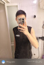 京峋冰丝背心男夏季潮牌宽松坎肩男装运动速干健身篮球运动无袖背心男 黑色+深灰【主图款】 XL 【建议体重110-130斤左右】 实拍图