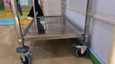 AEY 不锈钢移动送餐车酒水车服务车 推车置物架快餐酒楼送餐手推车  实拍图