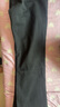 卡图弛美式复古弯刀牛仔裤男春秋季潮流高街vibe修身窄版显瘦微喇裤子 黑色 XL 实拍图