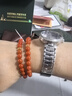 青城山 南红手串凉山瓦西料满肉柿子红玛瑙手链男女款情侣生日七夕礼物 18K金南红手串6mm+已过香 实拍图