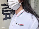 吴衣斯冰丝polo衫定制工作服印字logo文化广告衫工衣订做t恤聚会工服 600冰离子藏蓝色可定制 2XL可定制 实拍图