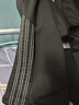 星禾莱裤子男夏季宽松垂感直筒休闲长裤潮牌ins欧美侧边条纹运动 黑色 XL 实拍图