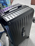 普娜米行李箱大容量高颜值女学生结实耐用多功能大号密码旅行拉杆箱包男 暗夜黑【杯架+充电口+手机支架】 24英寸 中短途推荐 实拍图