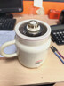 JIEXG养生壶 热牛奶杯 养生杯 煮茶花茶银耳静音 热牛奶神器烧水壶办公室烧水杯 热奶杯 0.8L 【带滤网】多功能炖煮 实拍图