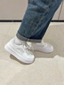回力女鞋休闲小白鞋女士板鞋2025新款冬季百搭厚底增高加厚保暖鞋子女 米色 37 (235mm) 实拍图