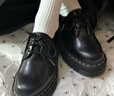 马丁（DR.MARTENS）1461 Quad夏季松糕通勤光面皮黑色厚底皮鞋单鞋 黑色 36 实拍图
