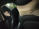 华饰汽车头枕颈枕车载头枕车用座椅靠枕护颈枕 刺绣款【小熊米色】 实拍图