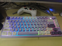 前行者V75无线键盘鼠标套装蓝牙双模机械手感75键小型便携静音男女生办公高颜值键鼠耳机三件套电脑平板 薰衣草紫-键盘RGB【无线2.4G蓝牙5.0双模】 实拍图