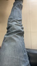 GXG男装 长裤牛仔裤直筒宽松凉感薄款时尚 夏季新款 蓝色 L 实拍图