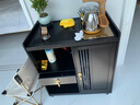 木马人新中式移动茶桌家用小茶台客厅竹木茶车阳台茶几烧水壶一体茶水柜 【乌金石面板】65长单抽单门（无盖板） 实拍图