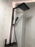 杜邦（DU PONT）世界500强淋浴花洒套装恒温花洒全套一整套增压花洒全铜淋浴头 无极方管调节【枪灰冷热四功能】 实拍图