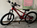 喜德盛青少年自行车童车中国风20/22寸铝架碟刹变速6-10男女孩山地车 22寸电镀红/镭射银-23款 实拍图