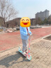 迪卡侬青少年滑板车带手把刹避震代步车可折叠两轮车Mid9粉蓝4324637 实拍图