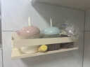 虎先森奶油风白厨房置物架免打孔调味料架墙壁挂家用大全收纳架30CM 实拍图