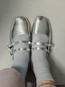 逸兼玛丽珍鞋女平底凉鞋法式晚风银色单鞋新款气质仙女通勤方头浅口 银色升级版法式方头女鞋36 实拍图
