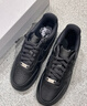 耐克空军一号男子平底运动鞋春胶底板鞋NIKE AIR FORCE 1 CW2288 001黑/黑 42 实拍图