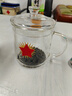 全度（Quandu） 玻璃茶杯玻璃茶缸水杯家用加厚大容量玻璃茶杯带把带盖玻璃杯 五角星款700ML 实拍图