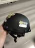 AD新国标A类电动车头盔3C认证国标男女士夏季防晒电瓶车安全帽男款四季通用轻便骑行半盔可爱哈雷盔 3C【哑小猴】黑茶镜 实拍图