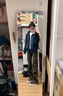POUM美式高街修身微喇休闲裤男女工装迷彩裤情侣裤喇叭多口袋裤子男 BLMFS-8279迷彩色 XL 实拍图