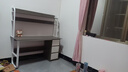 木匠印记 电脑桌台式家用办公书桌学生简约带书架一体电脑桌抽屉储物桌子 【活动】莫兰迪灰色140cm 实拍图