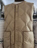 巴拉巴拉童装秋冬季儿童羽绒马甲男童背心女童宝宝亲子装保暖轻薄时尚 奶白10501 150 cm 实拍图