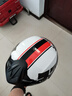 LS2新款摩托车头盔四分三盔电动助力车四季大尾翼大码男女半盔OF608 哑浅灰 4XL(建议63-64CM) 实拍图