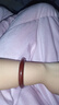 中国黄金（CHINA GOLD）玛瑙手镯马红色玉髓女款玉镯子蜜糖红送女友 红玛瑙手镯（60圈口） 实拍图