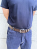 罗蒙皮带男士真皮针扣休闲裤带商务复古腰带中青年实用生日礼物 啡色 带宽3.8cm【赠送打孔工具】 实拍图