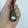 郎凯丹顿沉香木雕吊坠挂件莲花镶银水滴项链挂饰男女古风高档创意个性礼物 镶银水滴吊坠款 晒单实拍图