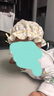 迪士尼宝宝婴儿帽子女宝宝春秋薄款婴幼儿夏季公主可爱调节遮阳防晒太阳盆帽 小樱花抽绳黄色 5-12个月(帽围40-45cm) 实拍图