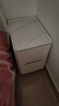 免安装床头柜全实木小型卧室落地款超窄皮质床边柜轻奢迷你储物柜 米白色 30cm宽x40cm深x49cm高 实拍图