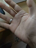 中国黄金（CHINA GOLD）S999足银莫比乌斯戒指男女银指环新款情侣对戒生日礼物送老婆爱人 锤纹戒指【男戒】 实拍图