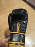 九日山拳击手套 成人散打搏击拳套打沙包比赛健身训练器材 黑金色 8oz 实拍图