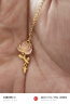周大生莫奈黄金吊坠女足金玫瑰星辰荧光珐琅520送女朋友礼物复购补贴 玫瑰花黄金吊坠-赠银链 0.70g【荧光版,赠荧光灯】 实拍图