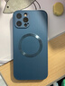 奶小鸭 【AG磨砂】适用苹果12promax手机壳 iphone12promax保护套magsafe磁吸充电全包防摔男女款 宝石蓝 实拍图