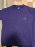 ARC'TERYX始祖鸟 KRAGG COTTON LOGO SS 透气 男子 棉质短袖T恤 韵动紫/皇朝红 XL 实拍图