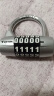 TONYON通用（TONYON）彩色5轮密码锁 防盗挂锁健身房门锁工具箱锁K25003 银色 实拍图
