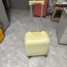 花瞳登机箱18寸小号旅行箱男拉杆箱女16寸可爱行李箱小清新密码箱20寸 奶油黄/509【杯架+充电口】拉链 16英寸 【登机箱】 实拍图