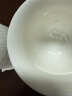 【采销推荐】浮雕素烧茶杯羊脂玉白瓷主人杯品茗杯酒杯围炉煮茶杯 素烧主人杯-百福 210ml 2只 实拍图