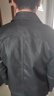 罗蒙（ROMON）皮衣男士夹克男秋冬季休闲外套男百搭潮流上衣男装 黑色 XL 实拍图