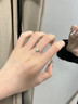 周百福【1000+门店】S925银戒指女求婚结婚订婚对戒送女友纪念生日礼物 【银戒指】*免费刻字+写贺卡-纪念日生日送闺蜜老婆 实拍图