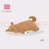 LIV HEART柴犬睡觉抱枕公仔毛绒玩具娃娃圣诞节礼物-柴犬L 实拍图