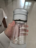 JRINKTEEA茶水分离玻璃杯大容量茶仓车载过滤泡茶水杯男女喝茶杯定制 Q8冰裂银 250ml 实拍图