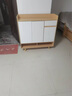 佳家林实木鞋柜家用简易多层收纳柜客厅门口阳台防尘储物鞋柜 【实木生态板】桃木色100*32*100 实惠【自行安装】 实拍图