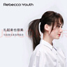 瑞贝卡（Rebecca）假发女100%真人发丝遮白发假发片增加发量空气刘海隐形头顶补发片 中分发缝 自然黑 35cm 全手织工艺 实拍图