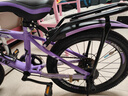 云追雁儿童自行车男女孩6-10-15岁青少年学生中大童单车中小学生山地车 荧光紫【变速】+骑行礼包 20寸（适合130cm-145cm） 实拍图