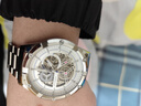 马克华菲（MARK FAIRWHALE）手表男士机械表全自动镂空飞轮时尚男表国潮夜光防水瑞士品质腕表 银红钢带/定制刻字/礼盒包装 实拍图