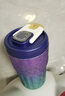 MULTIPOTENT钛杯咖啡杯保温杯炫彩随行杯带温显伴手礼钛博仕系列蓝绿色420ml 实拍图