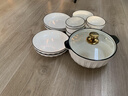 白朔碗盘餐具碗碟碗具套装轻奢纯色北欧风简约高级感乔迁新居送礼碗筷 礼盒装简素8人食（带汤煲） 36件套 实拍图